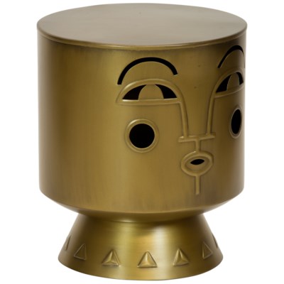 Justina Arthur Stool - Brass