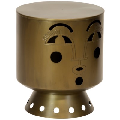 Justina Bette Stool - Brass