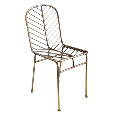 Justina Jani Side Chair - Brass