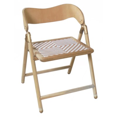 Justina Uttan Folding Chair - Natural