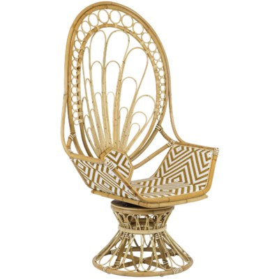 Justina Zahra Peacock Chair - Natural