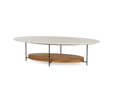 Olivia Coffee Table- White Lacquer