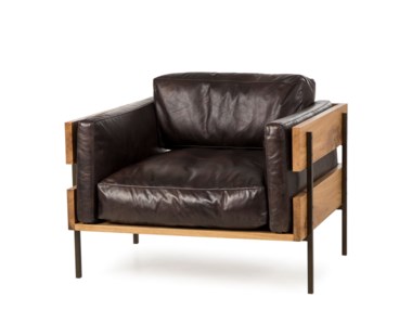 Carson II Chair - Antique Espresso Leather