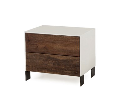 Cardosa Nightstand - 2 Drawer / White