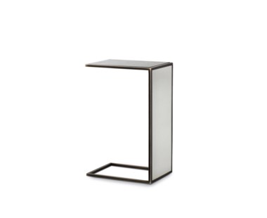Antique Mirror Pull Up Table