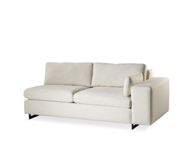 Ian Loveseat - Right Arm Facing, Leg A Metal Sled