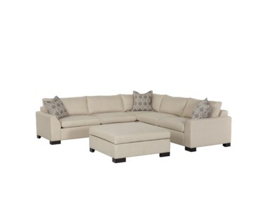 Ian Sofa - Clipped Arm Block Foot, Marek Spritzer Fabric