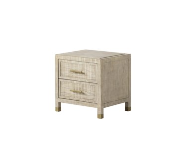 Raffles Nightstand - 2 Drawer Small