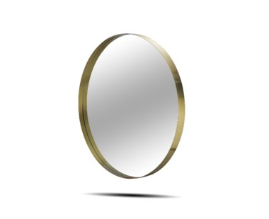 Darcy Mirror - Round 36"/Brass