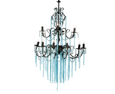Boho Sconce - Sky Blue