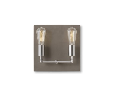 Factory Sconce - Double / Nickel