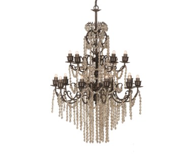 Boho Chandelier - White Tea