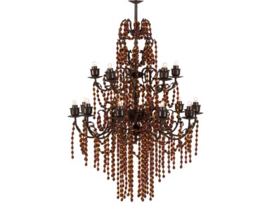 Boho Chandelier - Claret