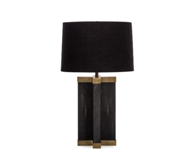 Shagreen Lamp - Black / Black Shade