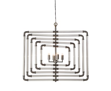 Spiral Acrylic Stream - 5 Layer / Nickel