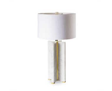 Marble Table Lamp - Cross
