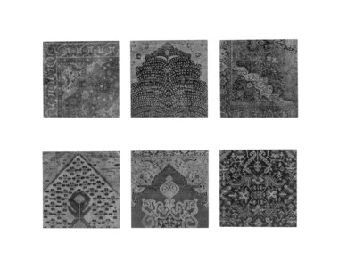 Persian Carpet Wall Tiles - Black & White