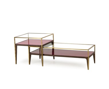Rubylite Coffee Table - Pink Glass