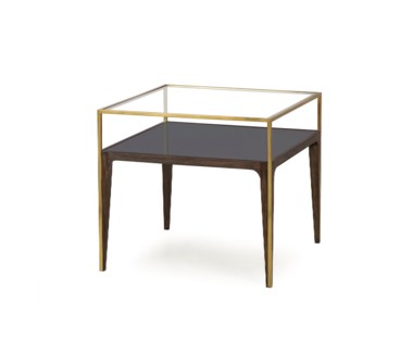 Silhouette Side Table - Smoked Glass