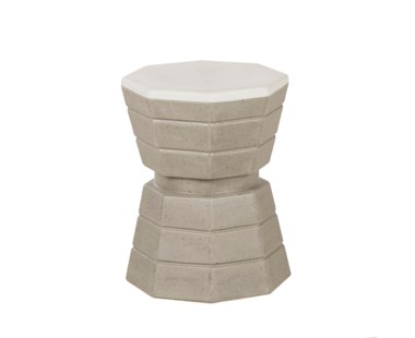 Concrete Barrista Stool - White Top