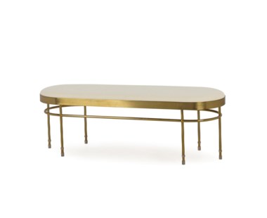 Lozenge Bench - Cloud White