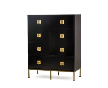 Formal Chest - 8 Drawer / Black
