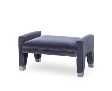 Lyndon Ottoman - Vadit Dark Grey Fabric