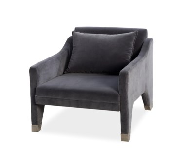 Lyndon Occasional Chair - Vadit Dark Grey Fabric