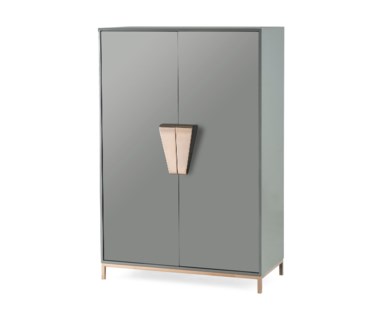 Shield Cabinet - Dark Grey Lacquer