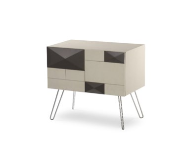 Square Mondrian Bedside Cabinet