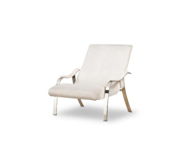 Mantis Lounge Chair - Harry Velvet Natural