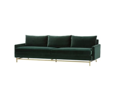 Jasper Sofa - Vadit Emerald Green Fabric / Large