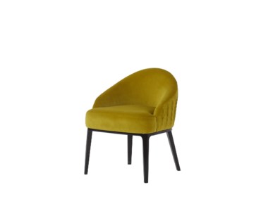 Cersie Dining Chair - Vadit Lemon Fabric