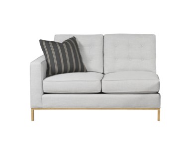 Copeland Loveseat - Left Arm Facing / Metal Base - Grade 1