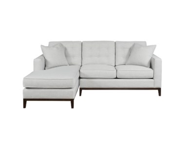 Copeland Chaise - Left Arm Facing / Wood Base - Grade 1