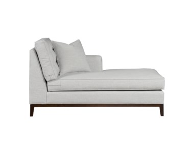 Copeland Chaise - Right Arm Facing / Wood Base - Grade 1