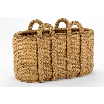 Large Oval Log Rush Basket