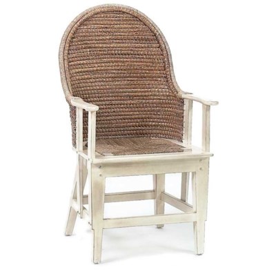 Orkney Antique White Spoon Arm Dining Chair