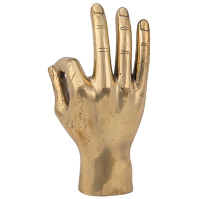 QS Ok Sign, Brass