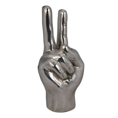 QS Peace Sign, Silver