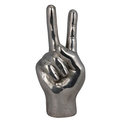 QS Peace Sign, Silver