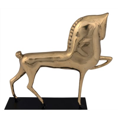 Horse On Stand, Brass