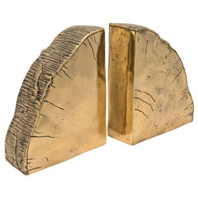 Fossil Bookends, Brass