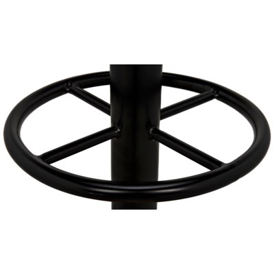 Thetis Bar Stool, Teak and Metal
