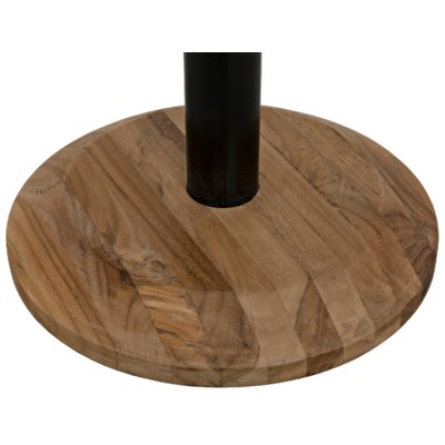 Thetis Bar Stool, Teak and Metal