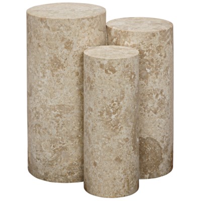Ambrose Side Table, White Marble
