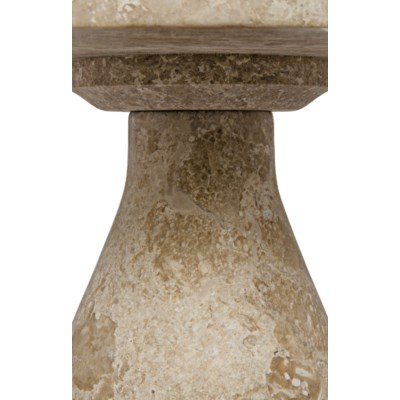 Lorenzo Side Table, White Marble