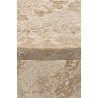 Lorenzo Side Table, White Marble