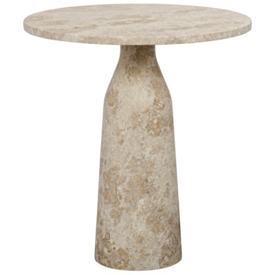 Lorenzo Side Table, White Marble