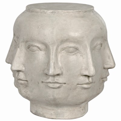 Multi-Face Stool, Fiber Cement